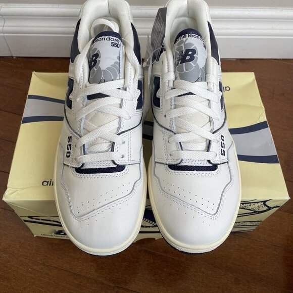 Size 10 Mens - New Balance 550 Aime Leon Dore White Navy Brand New - Picture 12 of 14
